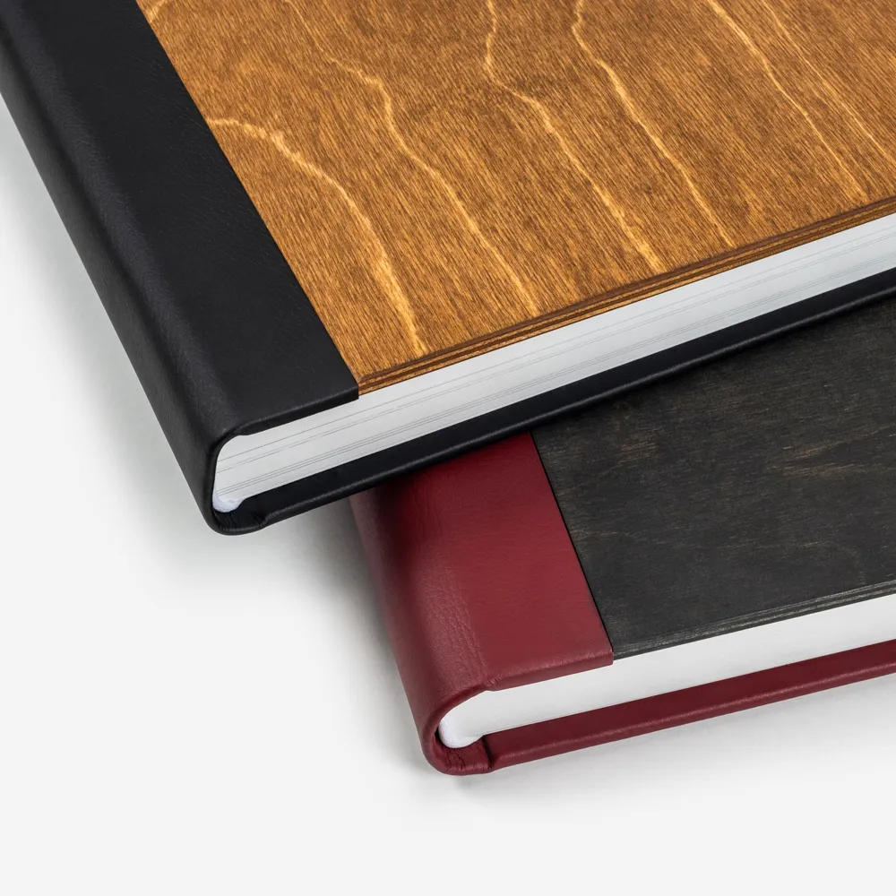 Nature Collection trouwalbum met houten cover