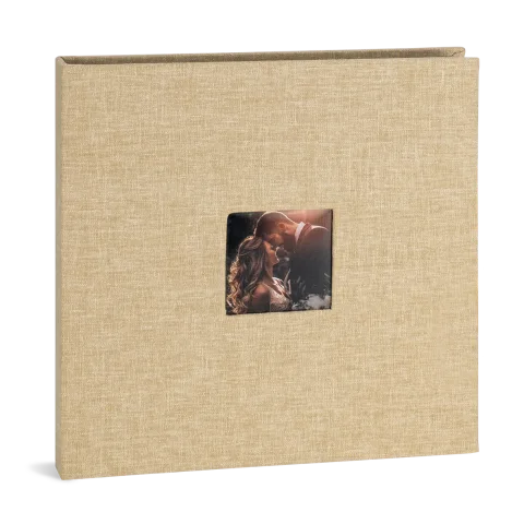 Luxe Linen album met fotovenster