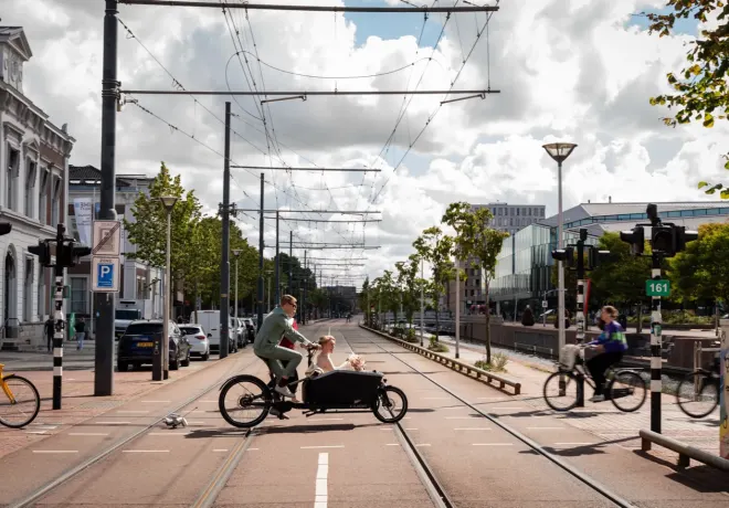 Bruidspaar Koen en Julia op hun trouwdag